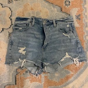 Mom high rise jean shorts